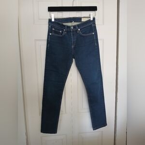 Rag & bone High Rise Skinny Dark Indigo Jeans, Size 27